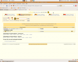 result querying for the french translation of "Eiche"