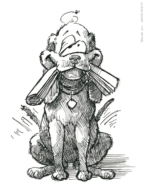 nightlysketch129 Man's Best Friend, (c) 2010 Ingmar Drewing