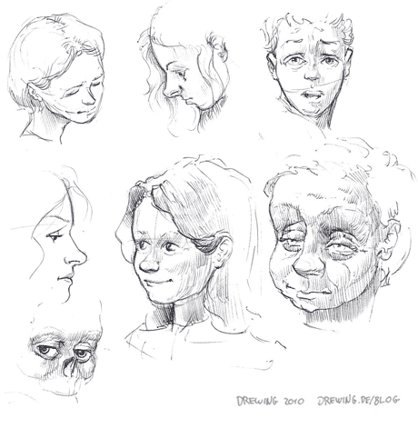 nightlysketch232 Several Sketches, (c) 2010 Ingmar Drewing