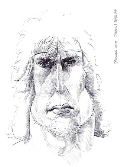nightlysketch251 What's that? It's blue light. What does it do? It turns blue., (c) 2010 Ingmar Drewing