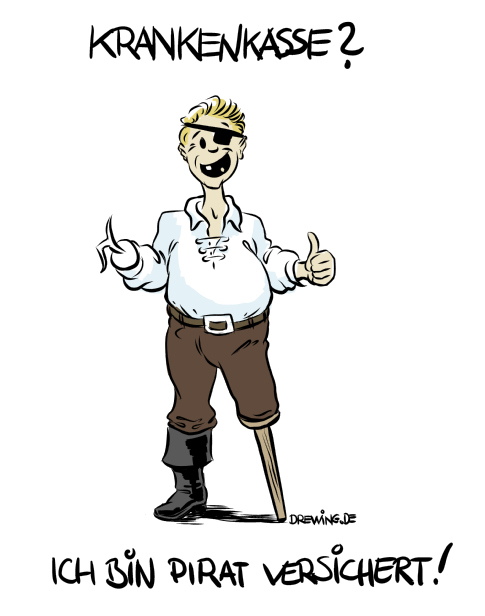 piratversichert Krankenkasse? Ich bin pirat versichert!