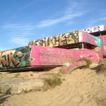 Soulac-sur-mer, bunker, graffiti, block haus